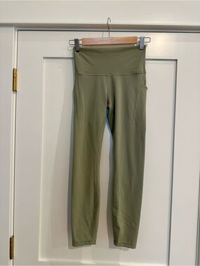 lululemon athletica Olive Green High-Rise Pocket Leggings